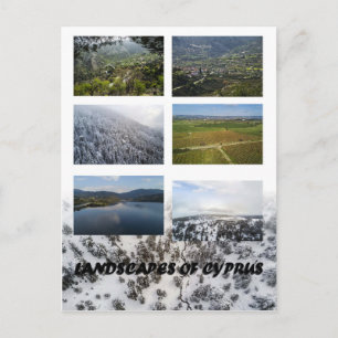 Cypern landskap vykort