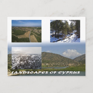 Cypern landskap vykort