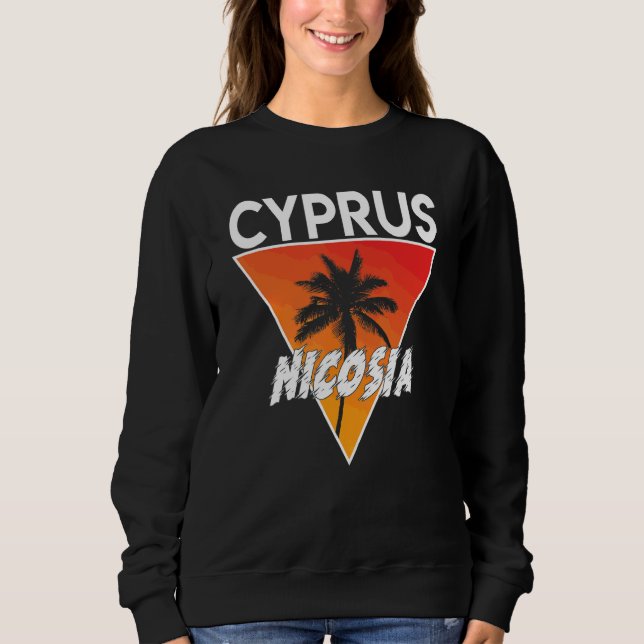 Cypern Med Soliga Färger T Shirt (Framsida)