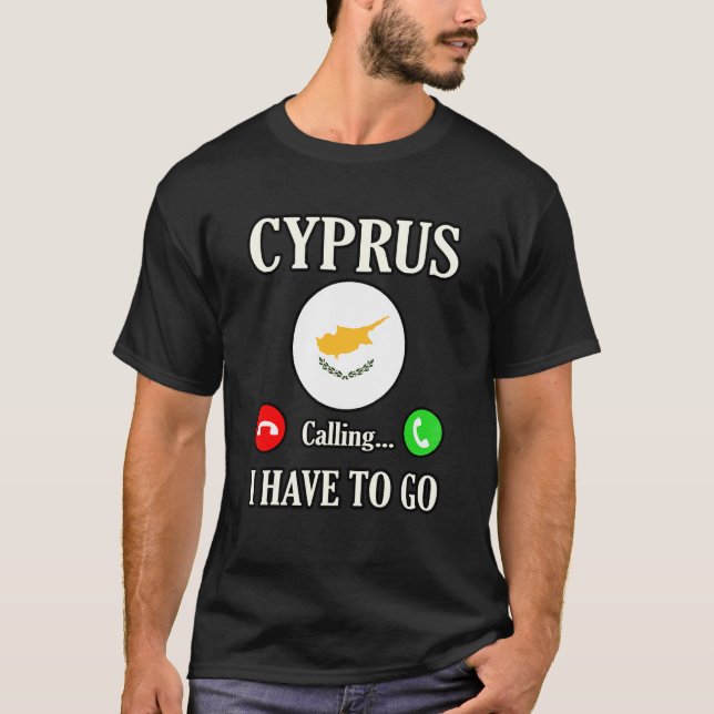 Cypern ropar jag måste åka t shirt (Framsida)