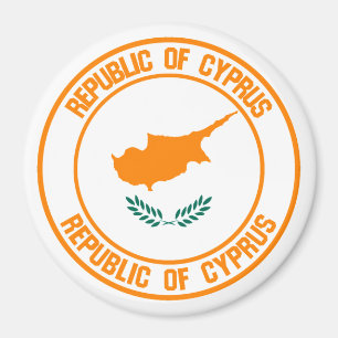 Cypern rundaEmblem Magnet
