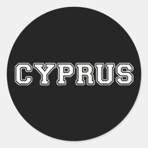 Cypern Runt Klistermärke