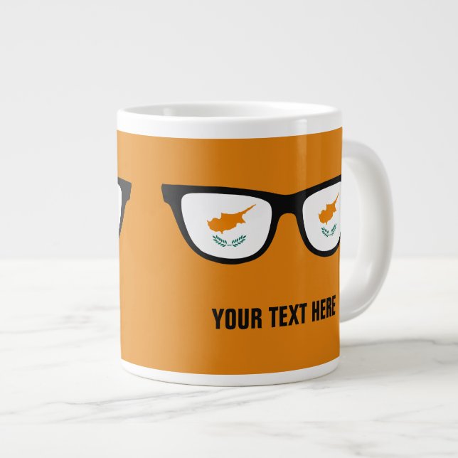 Cypern Shades anpassningsbar mugg Jumbo Mugg (Framsida höger)