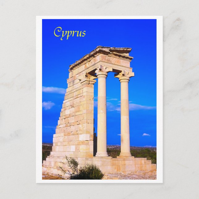 Cypern templet Apollo Vykort (Framsida)