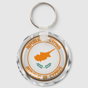 Cypernrundans emblem nyckelring