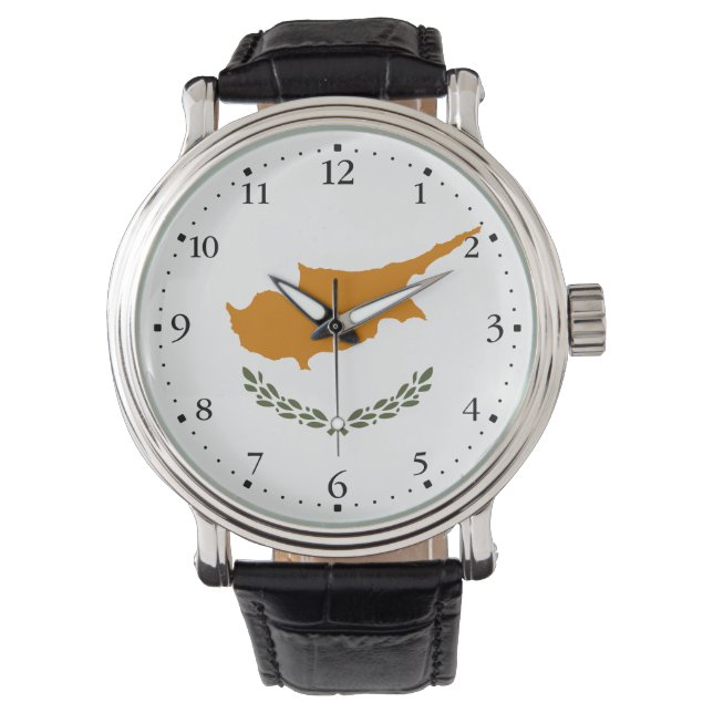 Cyperns flagga armbandsur (Framsida)