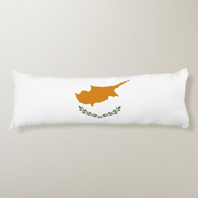 Cyperns flagga kroppskudde (Framsidan)