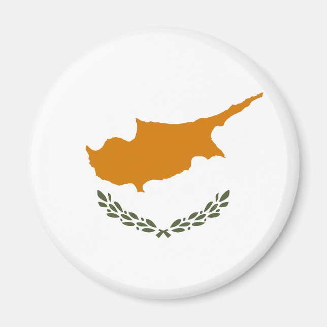 Cyperns flagga magnet (Framsidan)