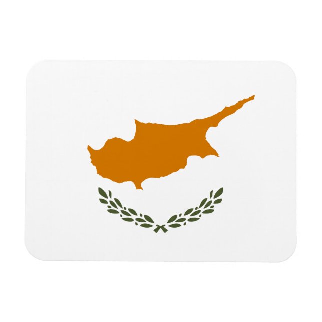 Cyperns flagga magnet (Horisontell)