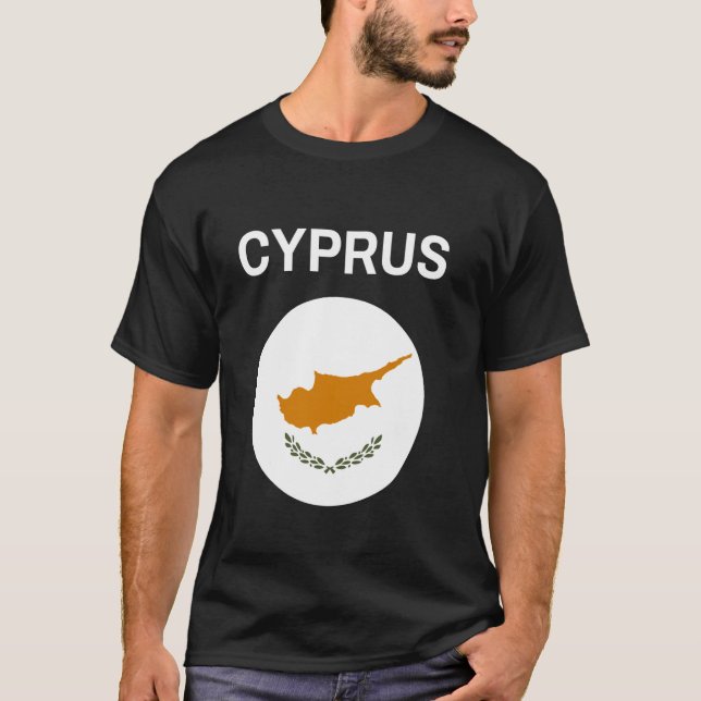 Cyperns flagga Modern T Shirt (Framsida)