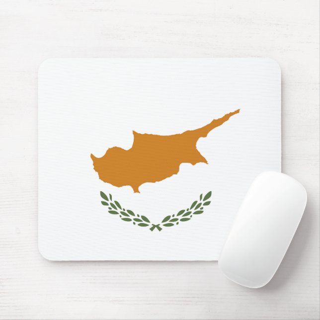Cyperns flagga musmatta (Med mus)