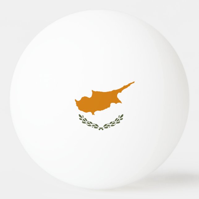 Cyperns flagga pingisboll (Framsidan)