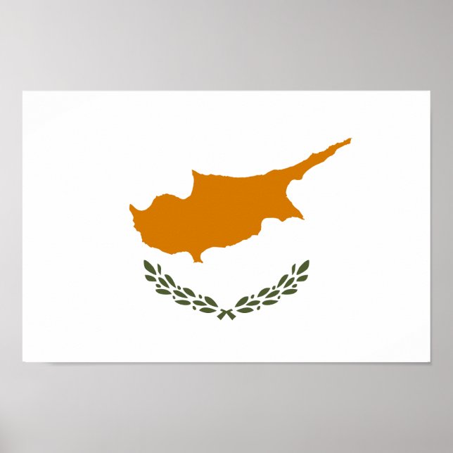 Cyperns flagga poster (Framsidan)