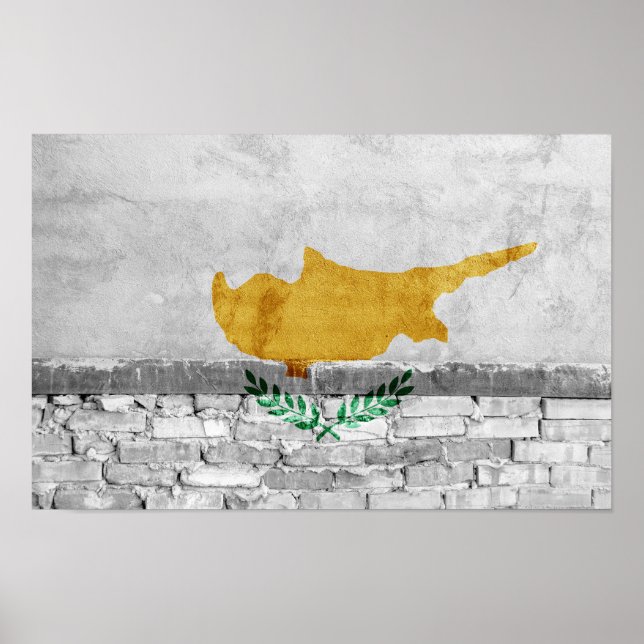 Cyperns flagga poster (Framsidan)