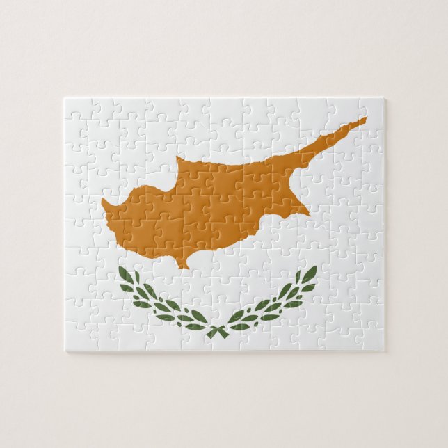 Cyperns flagga pussel (Horisontell)