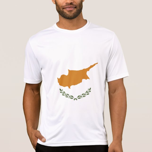 Cyperns flagga t shirt (Framsida)