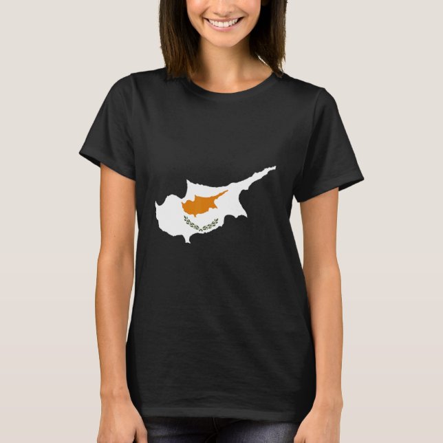 Cyperns flagga t shirt (Framsida)