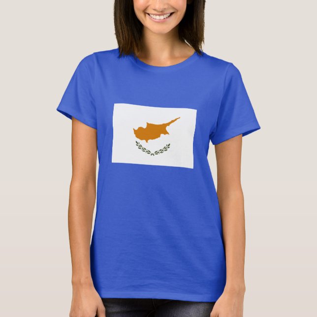 Cyperns flagga t shirt (Framsida)