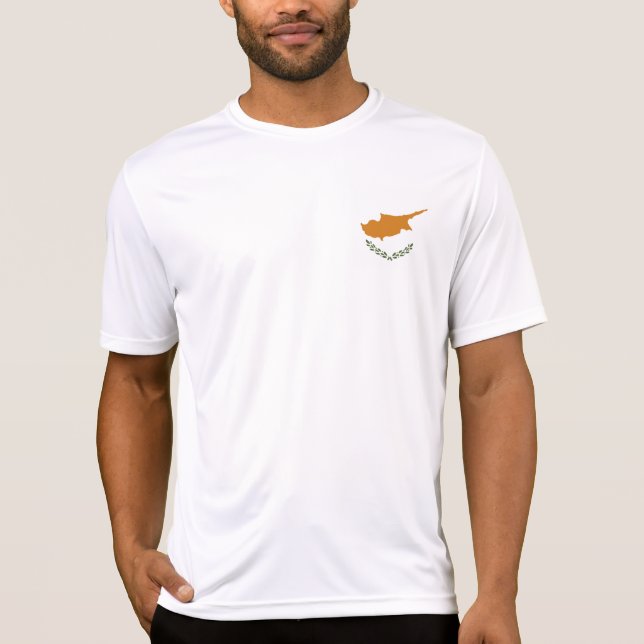 Cyperns flagga t shirt (Framsida)