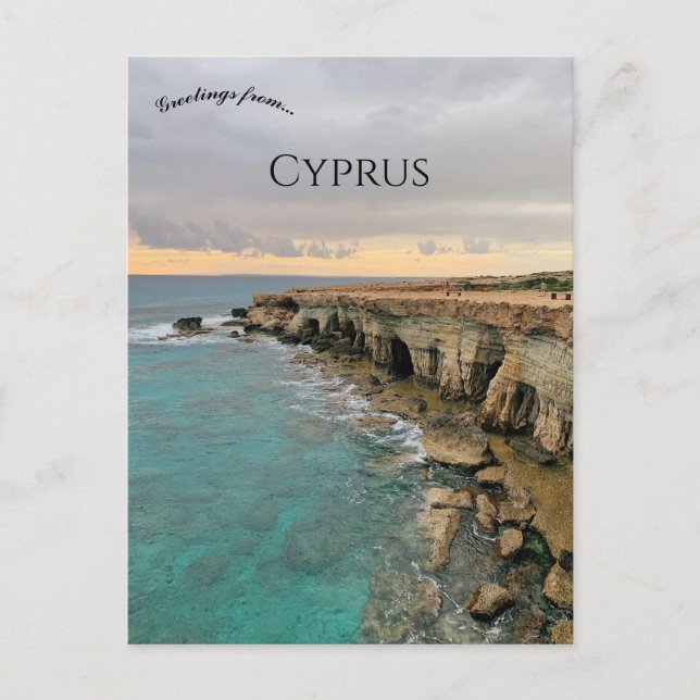 Cyperns kust vykort (Framsida)