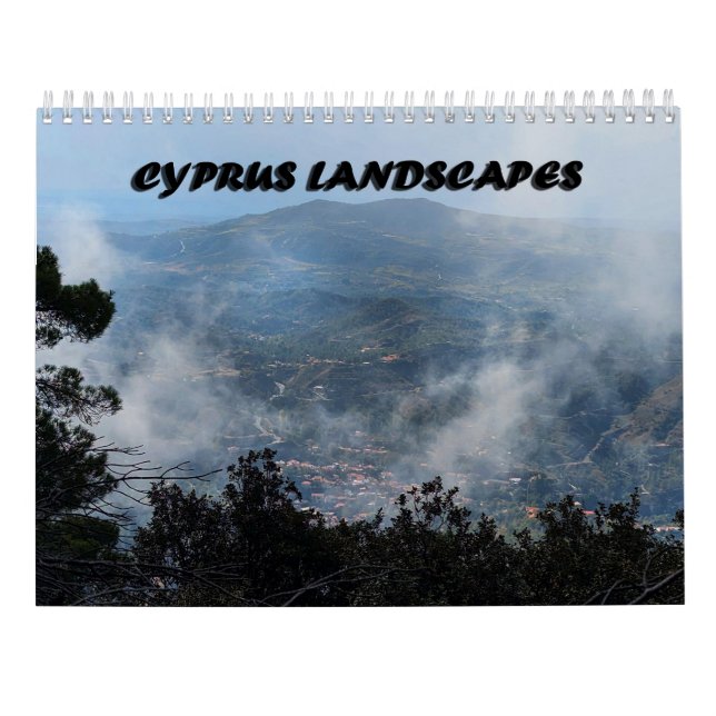 Cyperns landskap Kalender (Baksida)