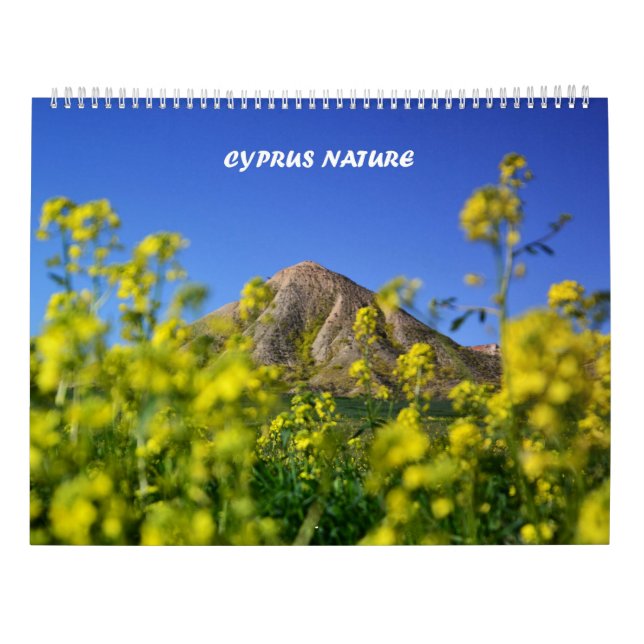 Cyperns natur landskaps kalender (Baksida)