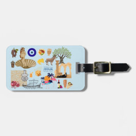 Cyperns symboler Travel Älskare Bagagebricka