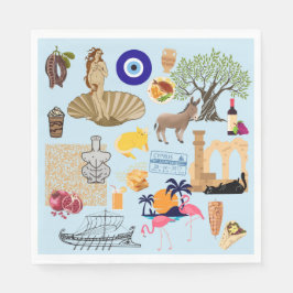 Cyperns symboler Travel Älskare Pappersservett