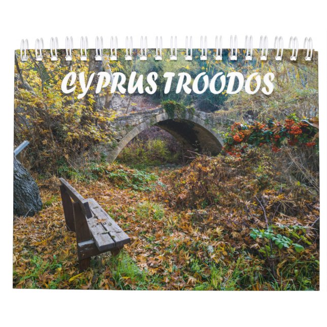 Cyperns troodokalender kalender (Baksida)