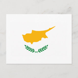 Cyperns vykort för Flagga