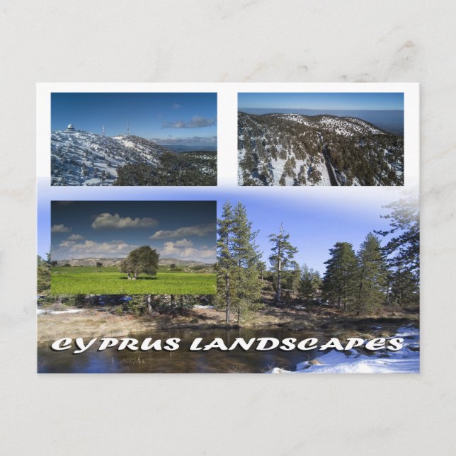 Cyperns vykort för landskap (Framsida)