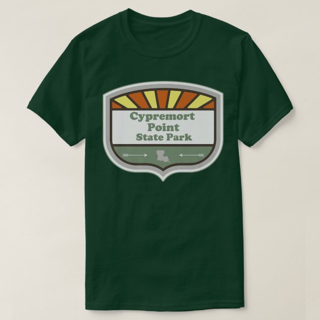 Cypremort Point State Park Louisiana LA Badge Vaca T Shirt (Design framsida)