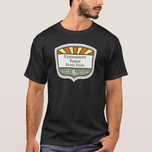 Cypremort State Park Louisiana La Badge Vaca T Shirt (Framsida)