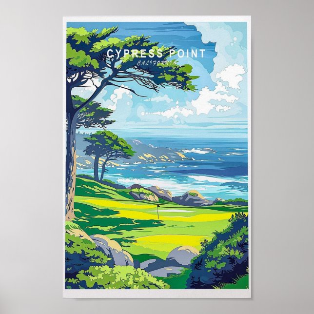 Cypress California Travel Wall Decor Poster (Framsidan)