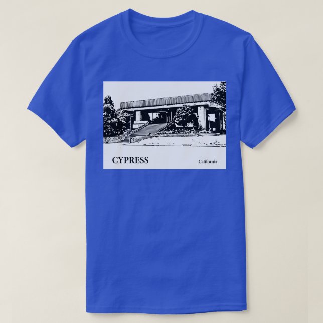 Cypress California TShirt 2 T Shirt (Design framsida)
