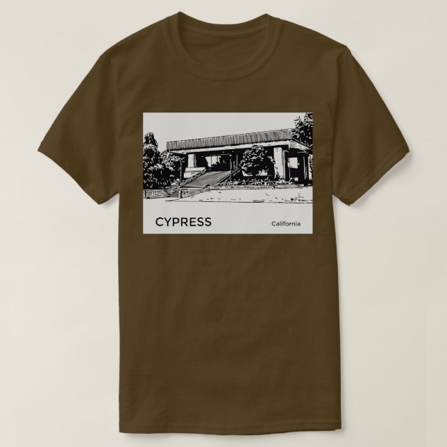 Cypress California TShirt T Shirt (Design framsida)