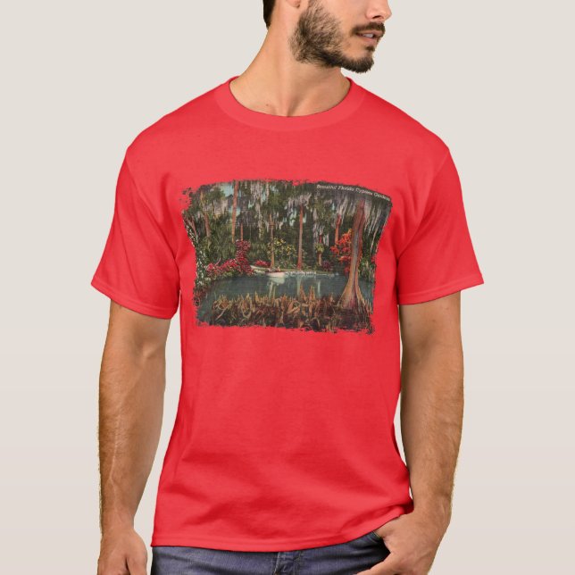 Cypress Gardens Florida Manar Shirt Tee (Framsida)