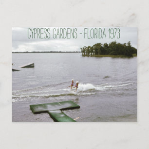 Cypress Gardens Vatten Ski Show Vintage Inspired Vykort