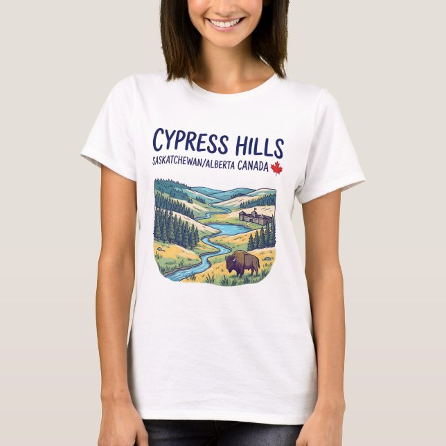 Cypress Hills Park Saskatchewan Alberta Söt  T Shirt (Framsida)