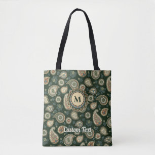Cypress Paisley Mönster Tote Bag Tygkasse