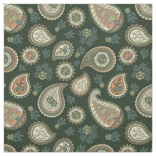 Cypress Paisley Mönster Tyg