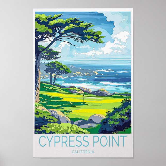 Cypress Point California Travel Poster (Framsidan)