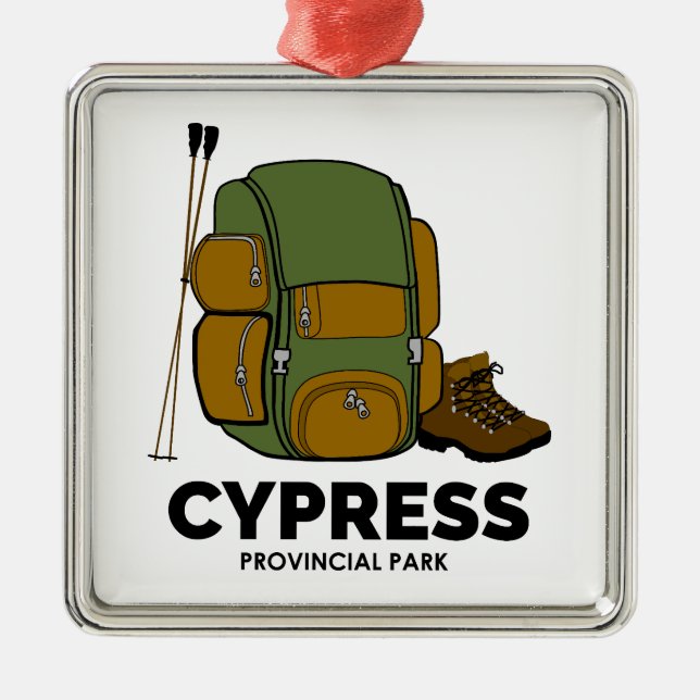Cypress Provincal Park Backpack Julgransprydnad Metall (Framsidan)