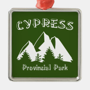 Cypress Provincial Park Julgransprydnad Metall