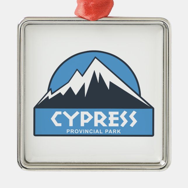 Cypress Provincial Park Julgransprydnad Metall (Framsidan)