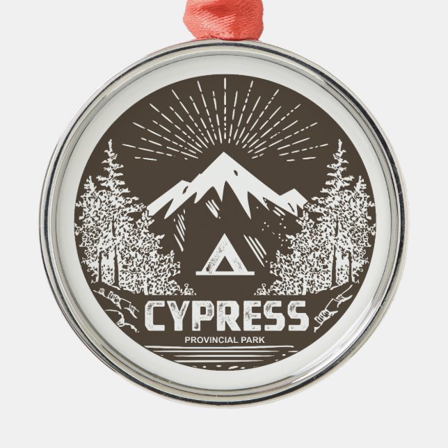 Cypress Provincial Park Julgransprydnad Metall (Framsidan)