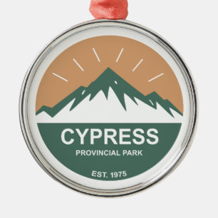 Cypress Provincial Park Julgransprydnad Metall
