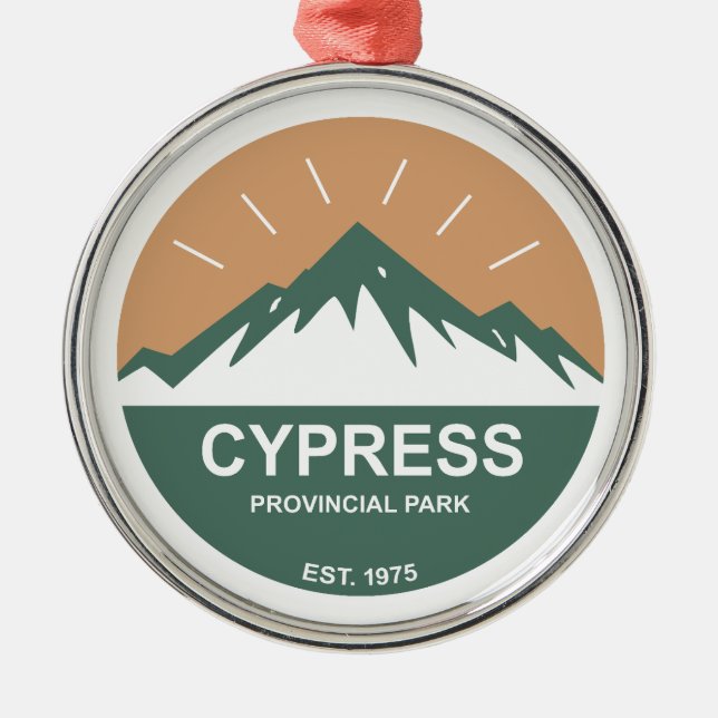 Cypress Provincial Park Julgransprydnad Metall (Framsidan)