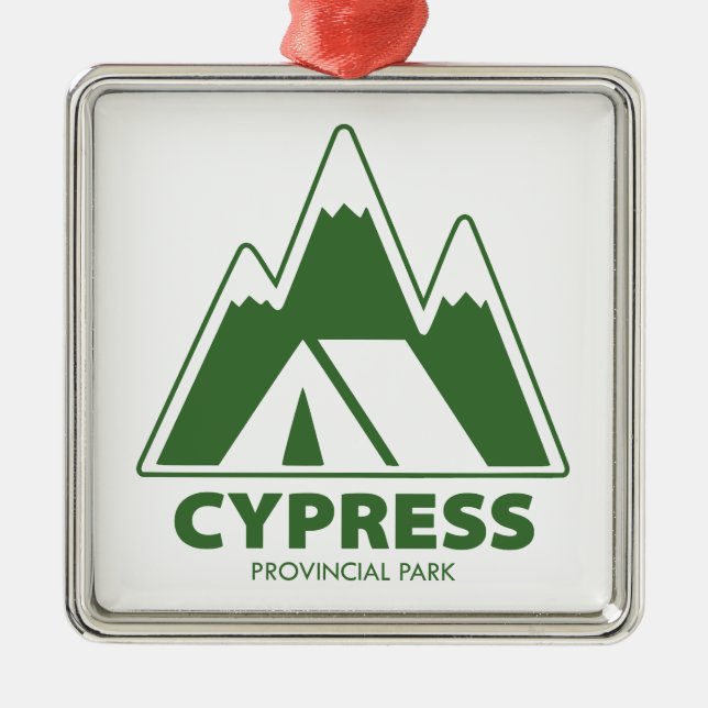 Cypress Provincial Park Mountains Camping Julgransprydnad Metall (Framsidan)