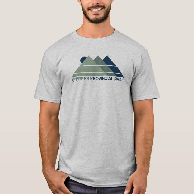 Cypress Provinpark Mountains Sol T Shirt (Framsida)